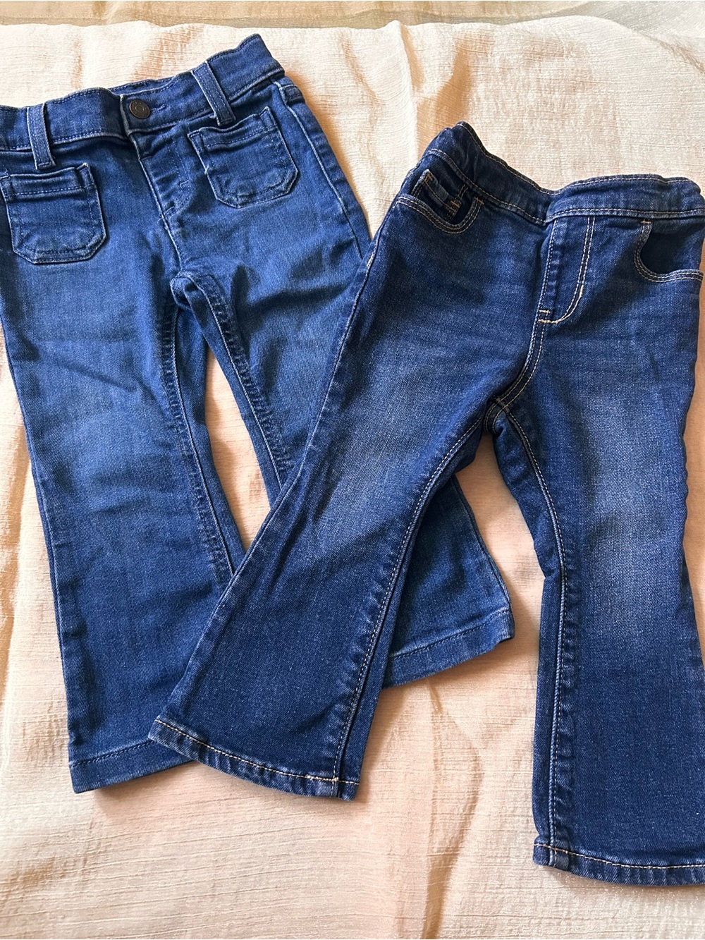 Dark Blue Denim Jeans Pair